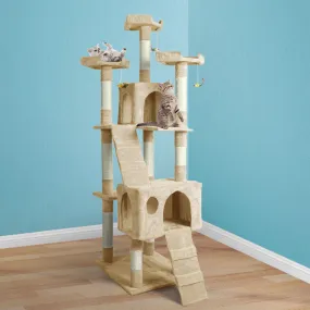 1.8M Cat Scratching Post Tree House Condo Furniture Scratcher Pole