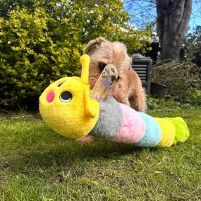 Gor Hugs Caterpillar Dog Toy with Squeaker