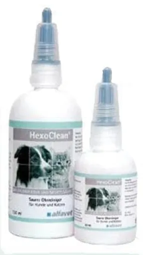 HEXOCLEAN chlorhexidine, salicylic acid ear cleaner for dogs and cats