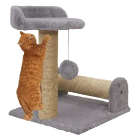 Hiputee Dual Scratching Post Tree with Natural Sisal Rope for Kittens & Cats