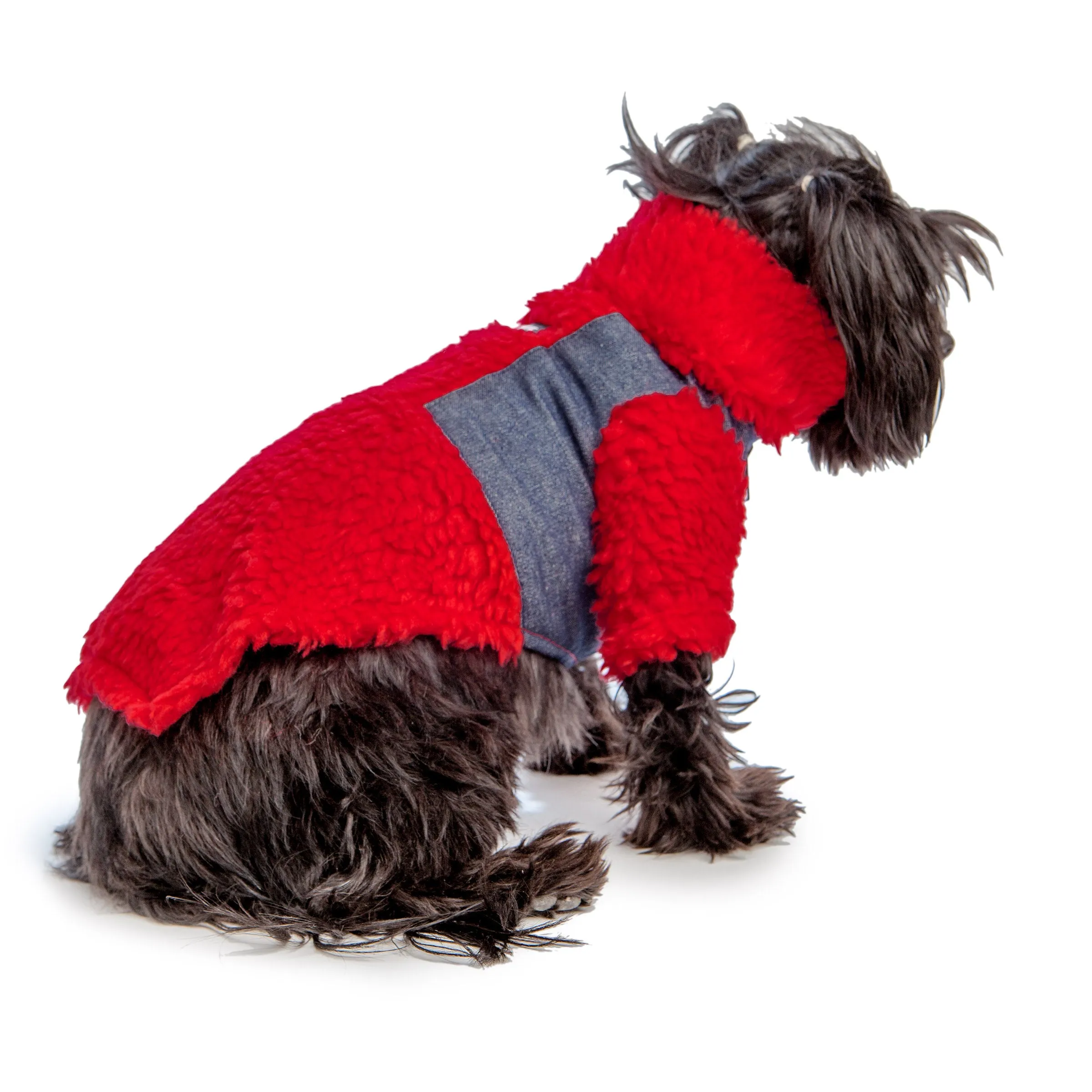 Monkey Fleece in Red and Denim (DOG & CO. Exclusive) (FINAL SALE)