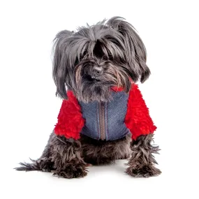 Monkey Fleece in Red and Denim (DOG & CO. Exclusive) (FINAL SALE)