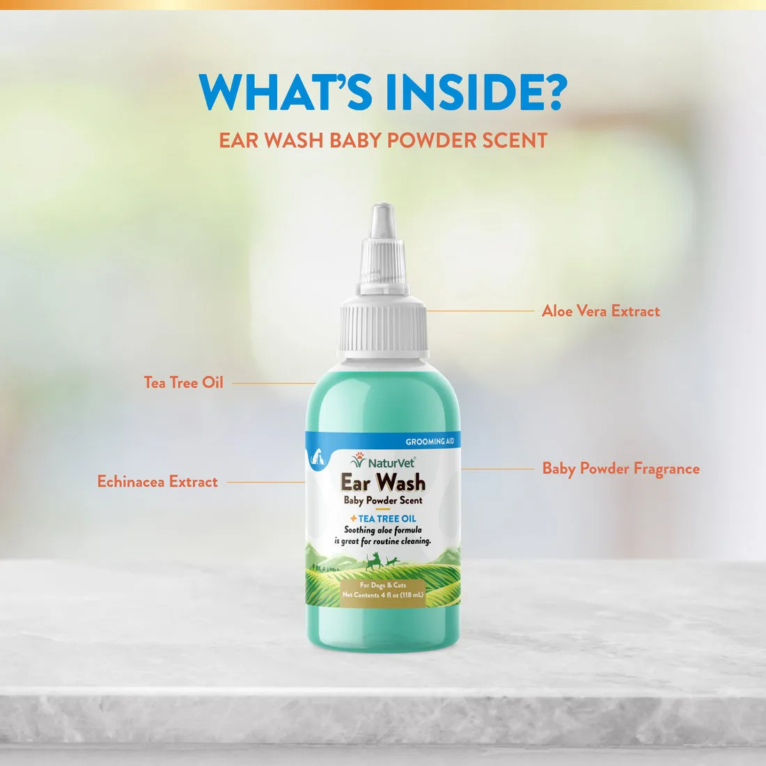 NaturVet Ear Wash Liquid