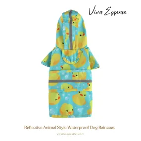 Reflective Animal Style Waterproof Dog Raincoat