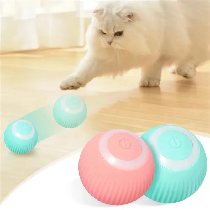 Smart Automatic Rolling Ball - Interactive Self-Moving Toy for Kittens, Cats, and Small Dogs