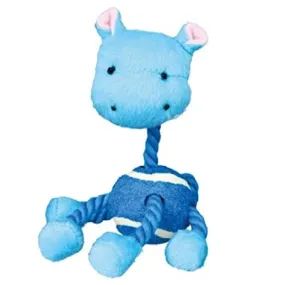 Trixie Animal Figures with Tennis Ball & Rope Toy for Dogs (Blue)