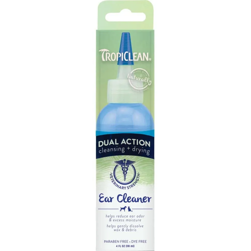 Tropiclean Dual Action Ear Cleaner for Dogs and Cats